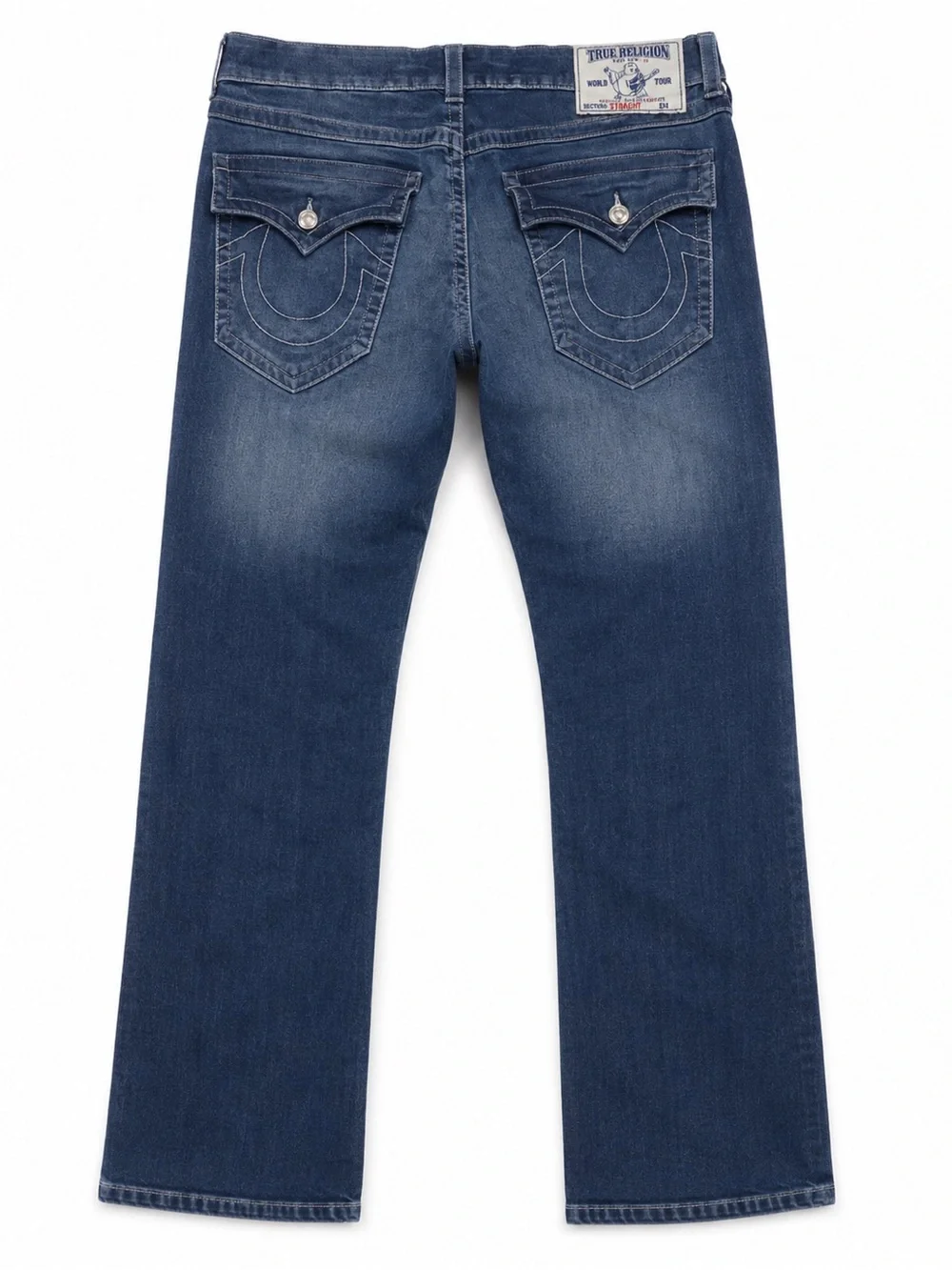 True Religion Men’s World Tour Section Straight Jeans Dark Wash Y2K
